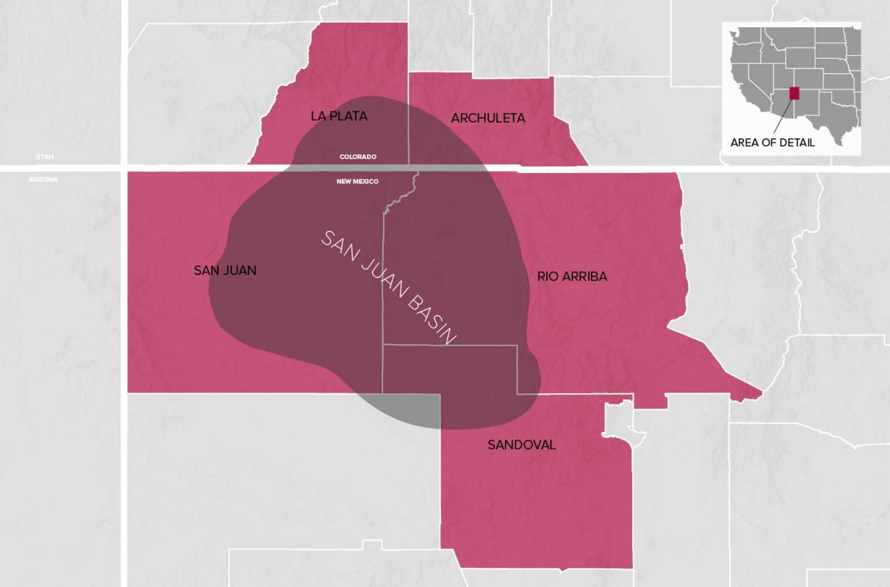 Enduring Resources operations map